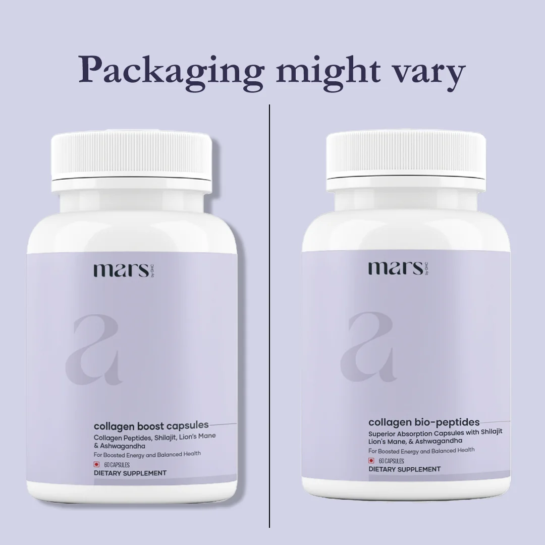 Mars Collagen Bio-Peptide Capsules with Collagen Peptides, Biotin & Vitamin C | Skin, Hair, Nails & Joint Support | 60 Capsules - Image 6