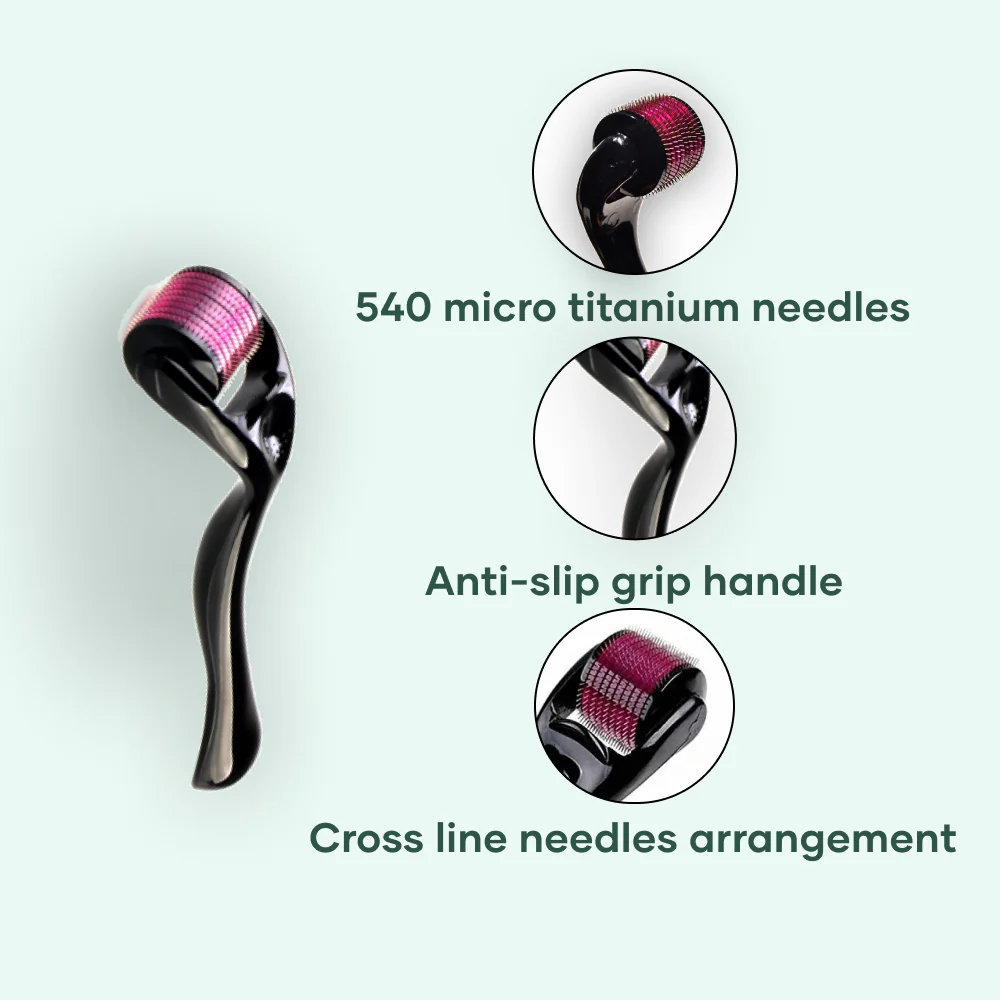 Derma Roller 0.5 mm for Face, Hair & Beard - Image 2