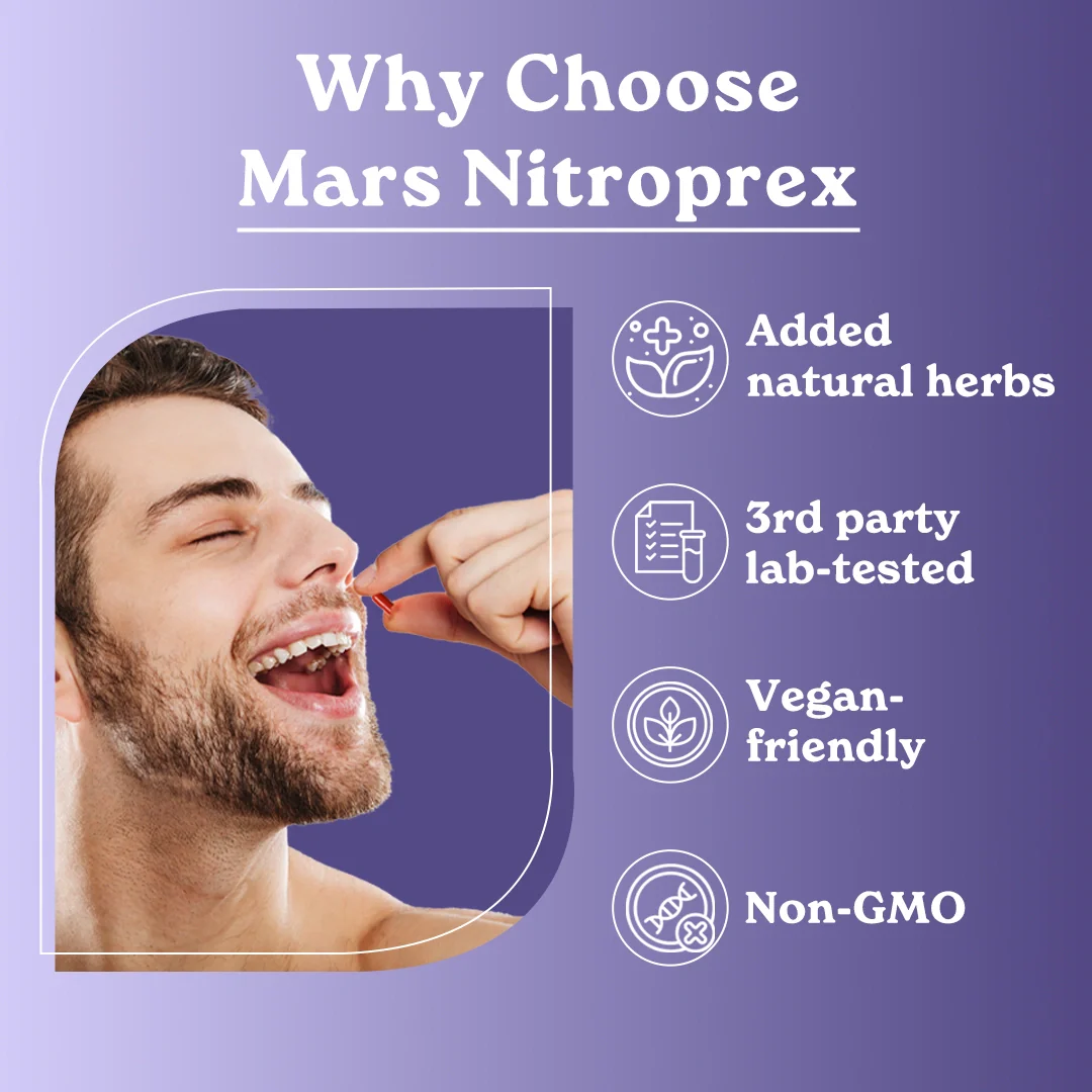 Mars NitroPrex: A Natural Nitric Oxide Booster with Improved Blood Flow, Size & Bedroom Performance - Image 12