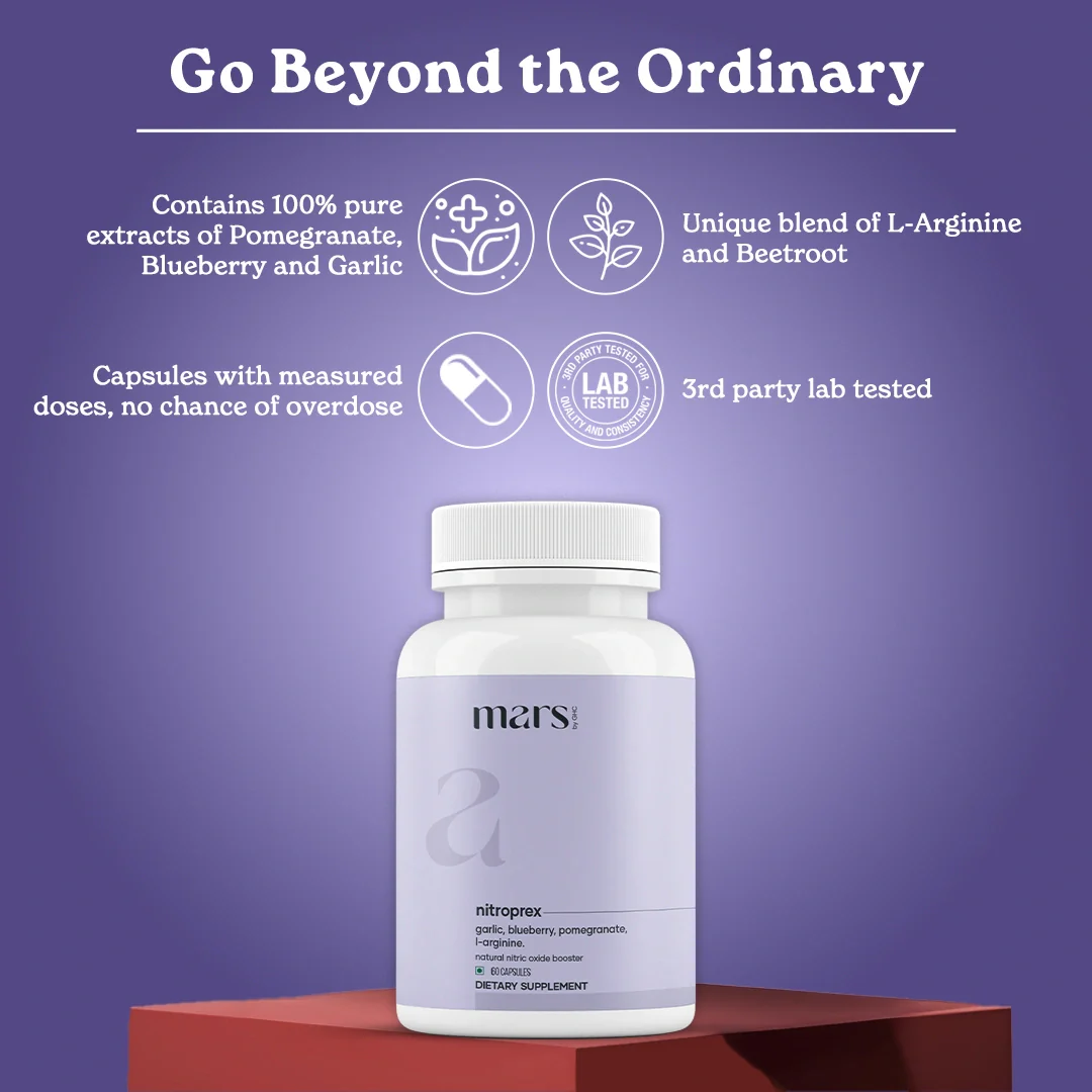 Mars NitroPrex: A Natural Nitric Oxide Booster with Improved Blood Flow, Size & Bedroom Performance - Image 4