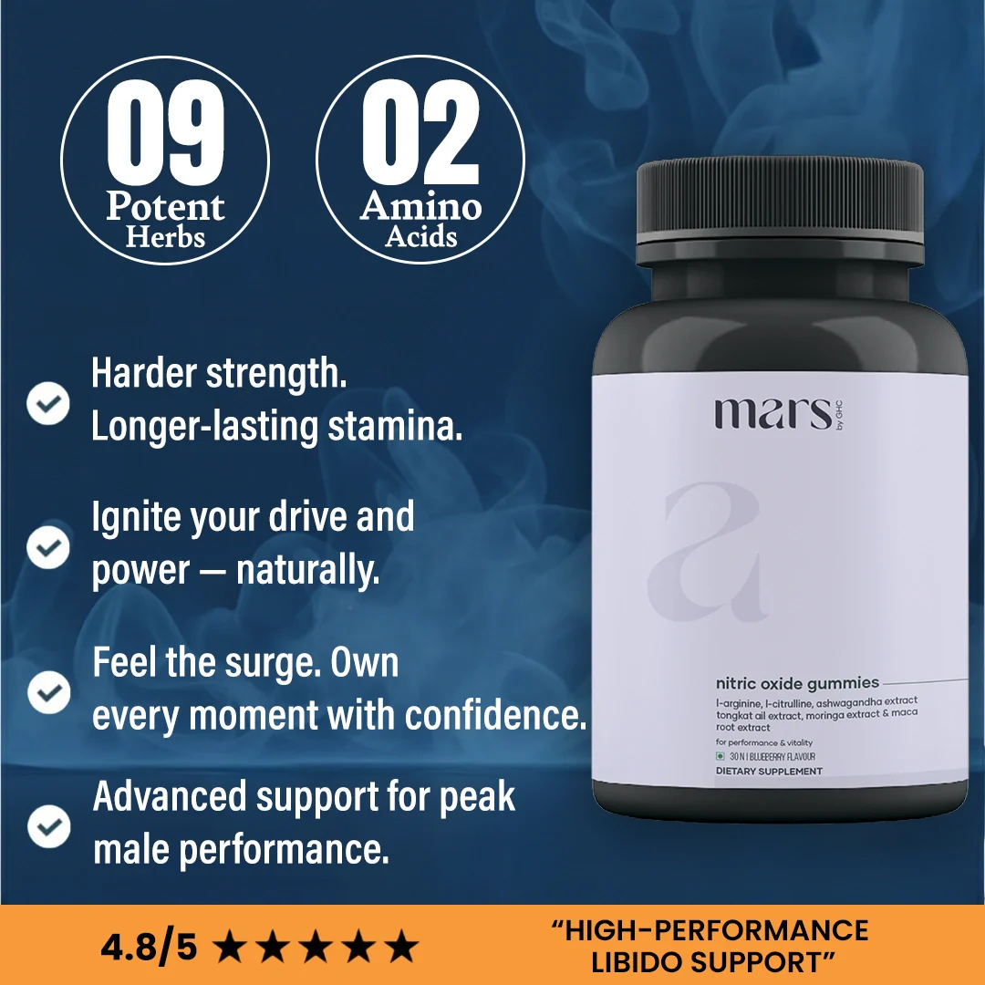 Nitric Oxide Gummies for Circulation, Stamina & Peak Performance with Ashwagandha, Maca Extract, Moringa, L-Arginine & L-Citrulline - Image 2